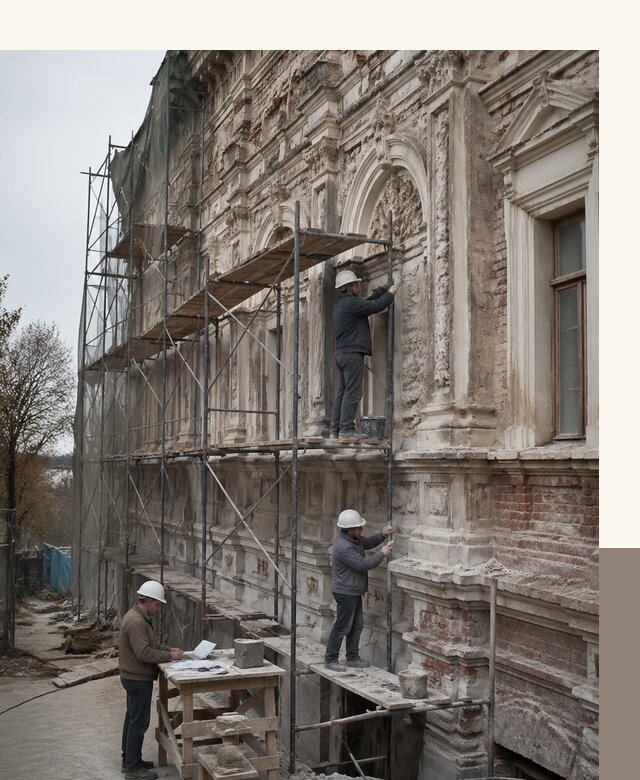 Реставрация объектов культурного наследия под ключ в Михайловке
