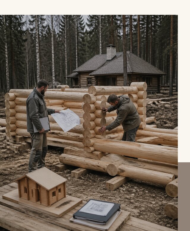 Проектирование и строительство домов из бревна в Михайловке